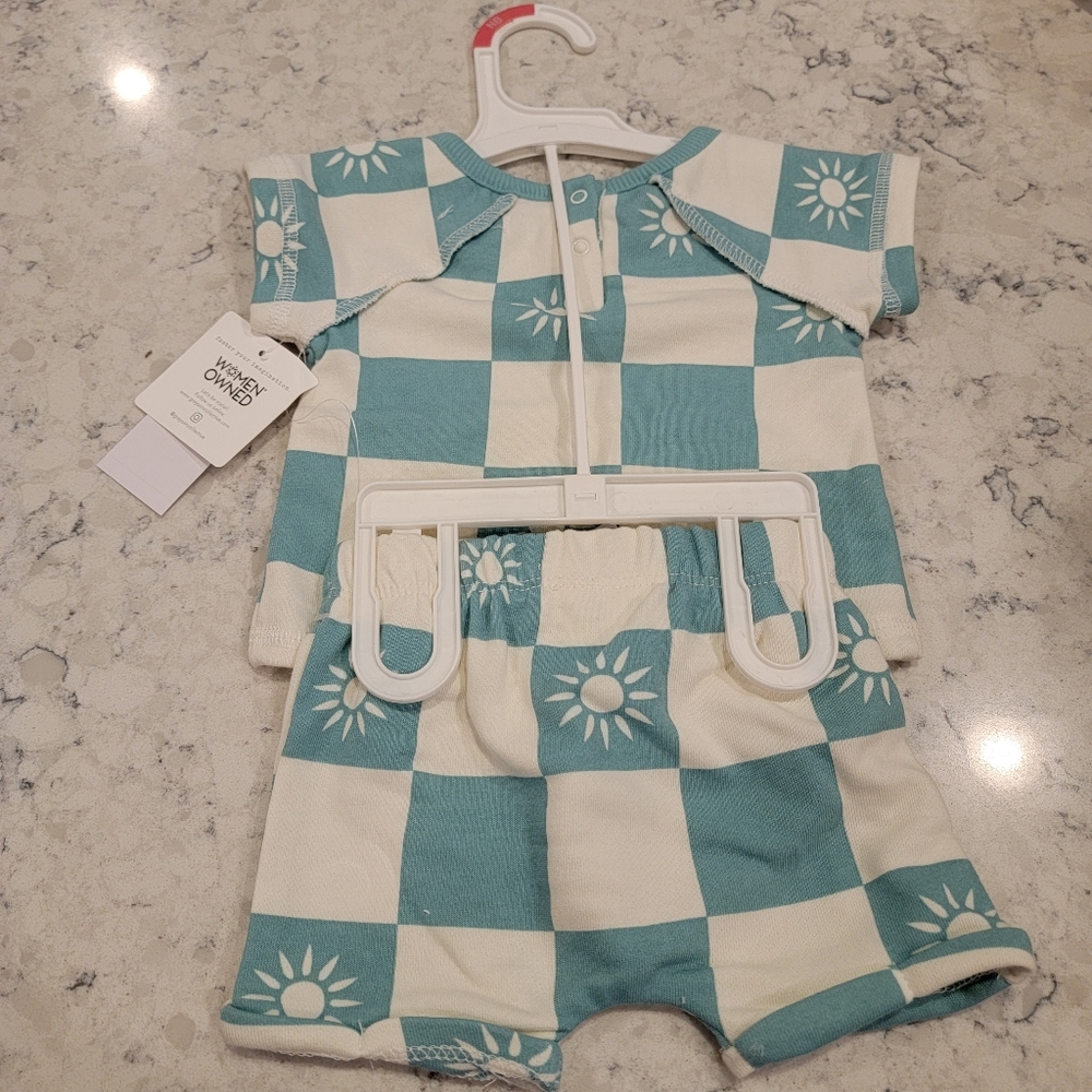 Grayson Mini 2-Piece Short & Top Set Sunny Size NB NWT! - Picture 5 of 6